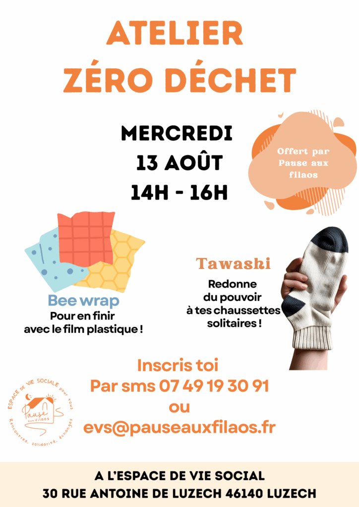 affiche atelier zéro déchet